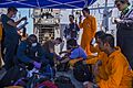 Sailors aboard USS Bainbridge (DDG 96) render aid to the crew of the M V Kokuka Courageous. (48062823682)