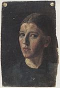 Anna Ancher, self-portrait, c. 1877–78