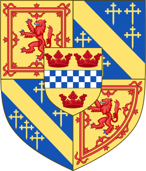 Arms of John Stewart, Earl of Mar (died 1503)