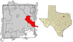 Location within and around Dallas County