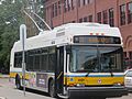 MBTA route 71 trolleybus at Watertown Square, August 2016.jpg