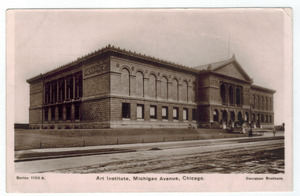 Art Institute, Chicago circa 1907 postcard (front)f
