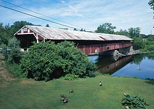 Bath-Haverhill Bridge, Spanning Ammonoosuc River, bypassed section of Amm, Woodsville (Grafton County, New Hampshire)