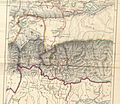 Historical Map of Sikkim in northeastern India