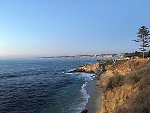 View of Shell Beach, to the south of La Jolla Cove
