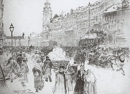 Nevsky Prospekt by Repin