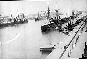 Spanish Fleet, Suez Canal 1898