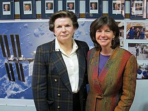 Valentina Tereshkova and Catherine Coleman