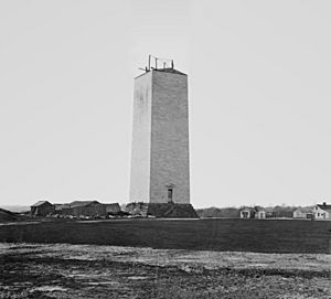 Washington Monument circa 1860 - Brady-Handy