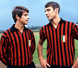 1968–69 Milan AC - Gianni Rivera and Pierino Prati