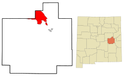 Location of Lake Sumner, New Mexico