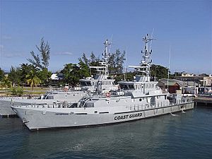 Jamaican Coast Guard patrol vessels built to a Damen Stan design -a