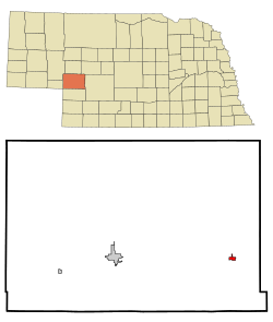 Location of Paxton, Nebraska