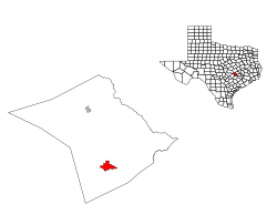 Location in Lee County in the state of Texas
