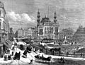 Leicester Square with the Alhambra formerly the Royal Panopticon ILN 1874