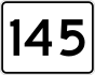 Route 145 marker