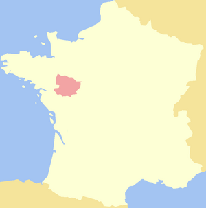Map of Anjou
