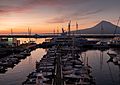Marina of Horta at sunrise, Faial Island, Azores, Portgual (PPL2-Enhanced) julesvernex2