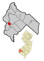 Location within Salem County