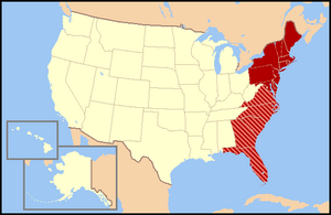 US map-East Coast