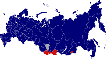 1991 Russian presidential election map by federal subjects