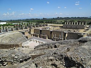 Ancient Roman theatre in Itálica 02