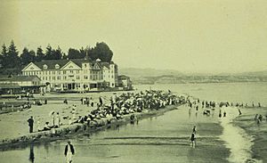 Beach scene at Capitola, California