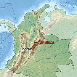 Colombia MuiscaLocationMap