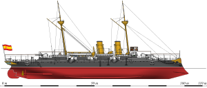 Crucero protegido Alfonso XIII (en 1896)