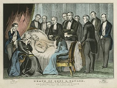 Death of Genl. Z. Taylor, 12th President of the United States (cropped)
