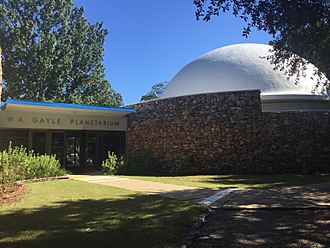 Front of W. A. Gayle Planetarium