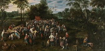 Jan Brueghel (I) - The Wedding Banquet