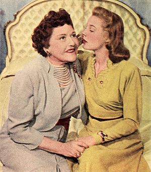 Louella Parsons and June Allyson, 1946