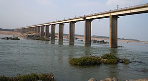Road Bridge over Godavari River at Bhadrachalam