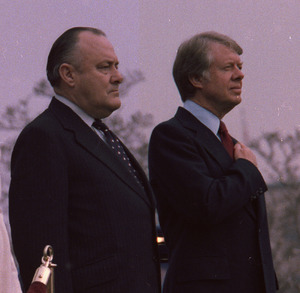 Robert Muldoon and Jimmy Carter, 1977