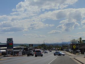 Southwest along SR-198 in Salem, Utah, May 16