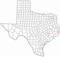 Location of Deweyville, Texas