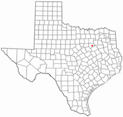 Location of Ennis, Texas