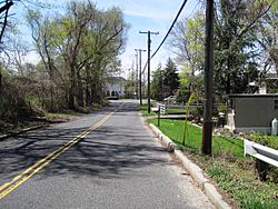 Wickatunk from Pleasant Valley Road approaching Route 79
