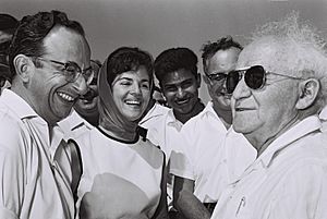 Yitzhak and Ophira Navon with David Ben-Gurion