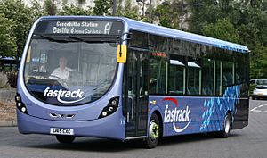 Arriva Southern Counties 4306 on Fastrack A, Bluewater (20894624865) (cropped)