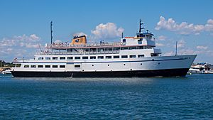 Block Island Ferry Carol Jean departing Block Island 7-23-2015