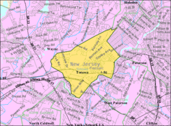 Census Bureau map of Totowa, New Jersey