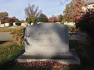 Charles Francis Jenkins tombstone at Rock Creek Cemetery, DC