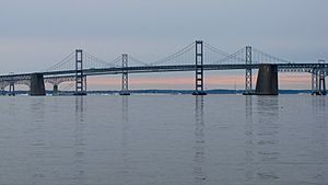 Chesapeake Bay Bridge viewed from Sandy Point State Park