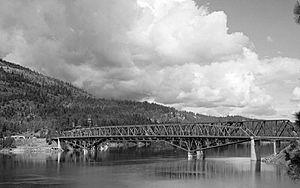 Columbia River Bridge at Kettle Falls, U.S. Route 395 spanning Columbia River, Kettle Falls vicinity (Stevens County, Washington).jpg