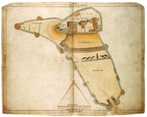 Corfe plan 1586