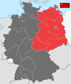 Location of Soviet occupation zone