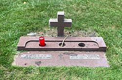 Grave of Mircea Eliade (1907–1986) at Oak Woods Cemetery, Chicago
