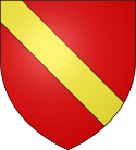 Gules a bend or